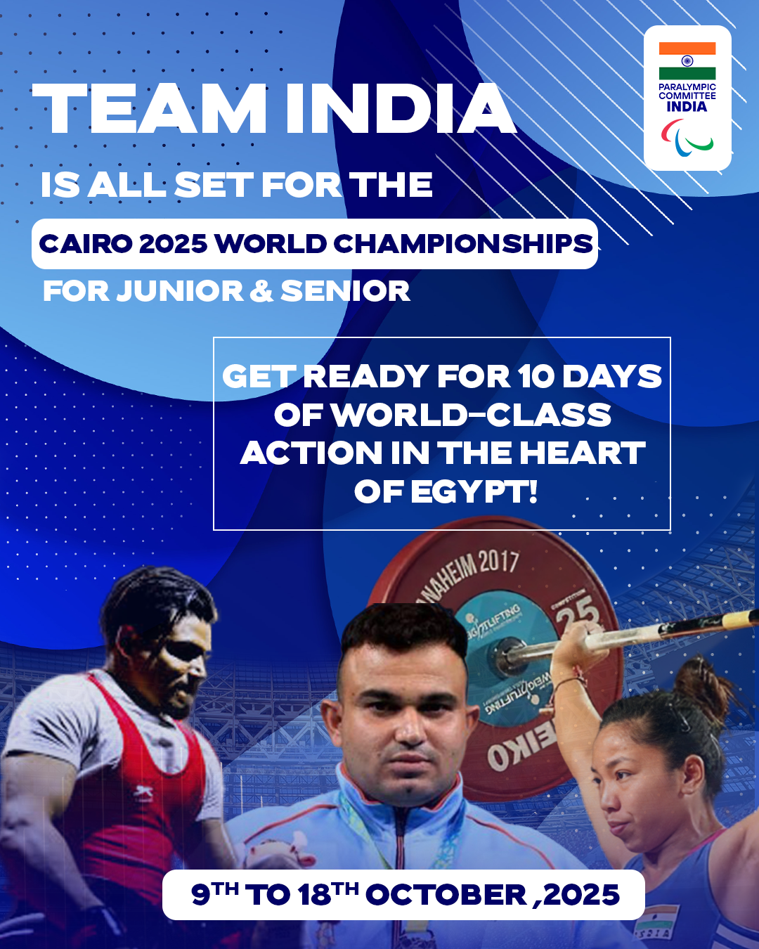 Cairo 2025 World Championships for Juniors & Seniors